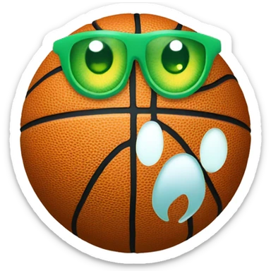 basketball, ocean eyes with a little green eyes, golden retrevier sticker