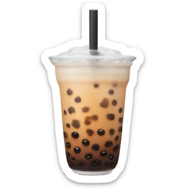 Boba tea sticker