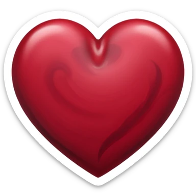 heart with a dark swirl sticker
