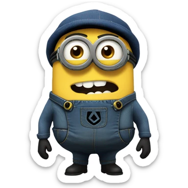 Despicable 4 character mega minion  sticker