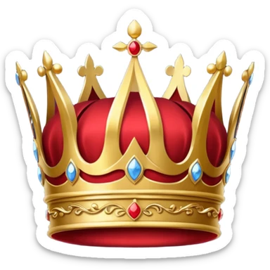 RED Crown King sticker