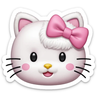 Hello Kitty Face sticker