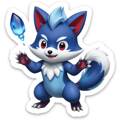 Oshawott-Zoroark-Meowstic-fusion sticker