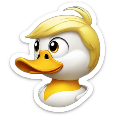 Donald Trump duck sticker