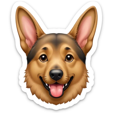 German Shepard tongue out sticker