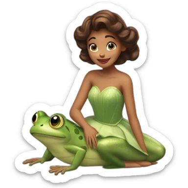 Tiana küss den frosch sticker
