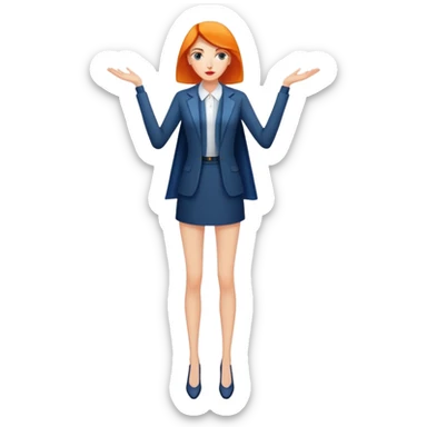 a tall woman,
with long arms and legs and sharp angles in her face.
Her clothes were not summery-they were black sticker