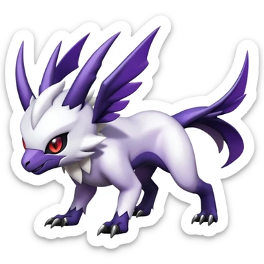 Shiny Absol-Noibat-Noivern-Hybrid (Full body) sticker