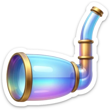 Bubble pipe made of quartz sticker