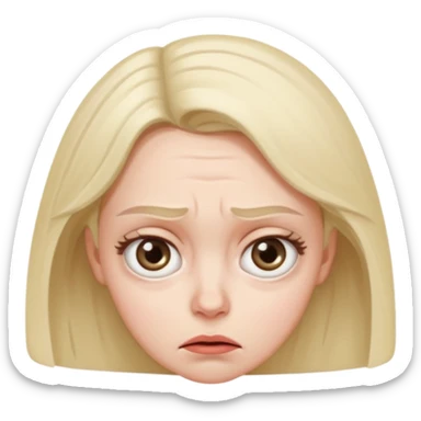  confused and weirided out woman sticker