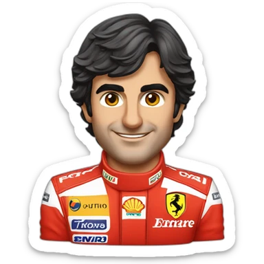 carlos sainz ferrari sticker