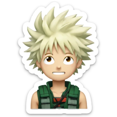 Katsuki Bakugo from my hero academia sticker