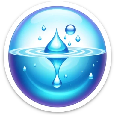 water magic ball sticker