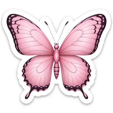 pink butterfly sticker