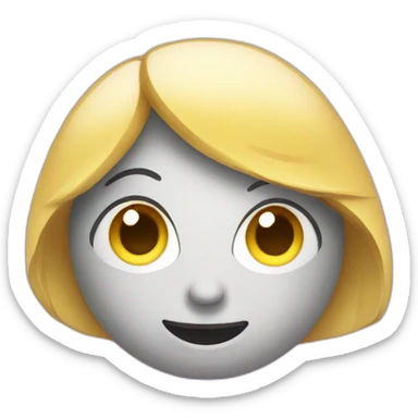 Emoji with sparkles sticker