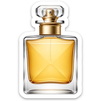 Perfume bottle cosmetic sticker