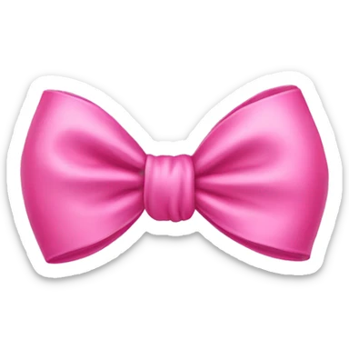 Pink bow sticker