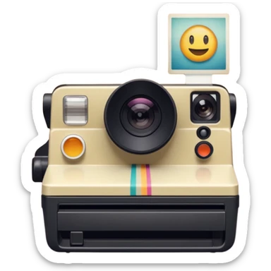 Photo taken with Polaroid camera sticker