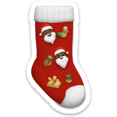 cozy christmas socks sticker