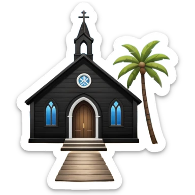 beach church sticker