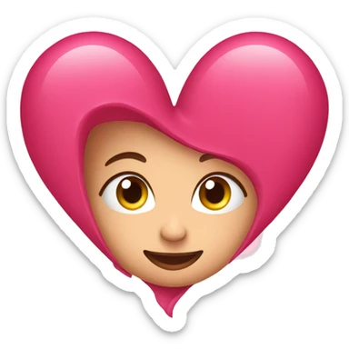  Corazón rosa sticker