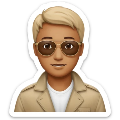 Persona paseando por madrid sticker