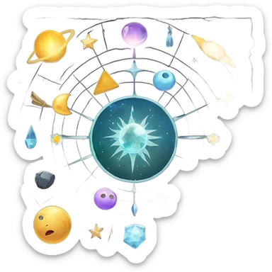 astrology magic sticker