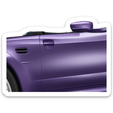 BMW M5 E60 in midnight purple color sticker