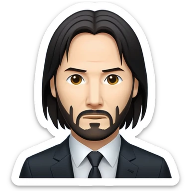 John wick emoji 100x100 pixel Up to 127 KB in size sticker