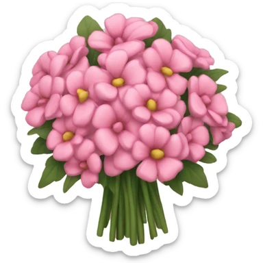 pink bouquet sticker
