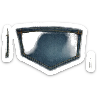 blue jeans no person sticker