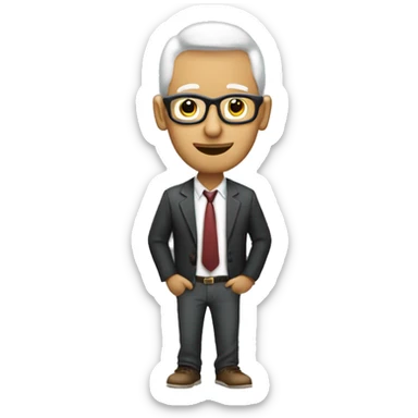 chico con ordenador, desarrollando,de pelo rubio y  sin gafas, de enfrente al ordenador sticker