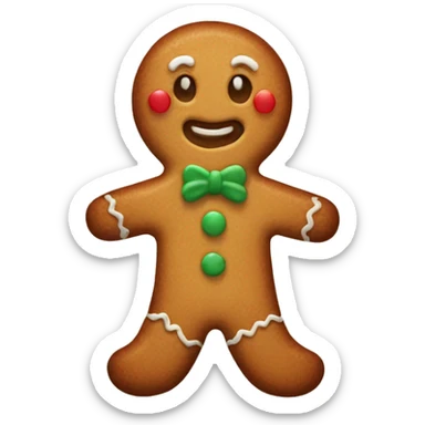 Cute gingerbread cookie  sticker