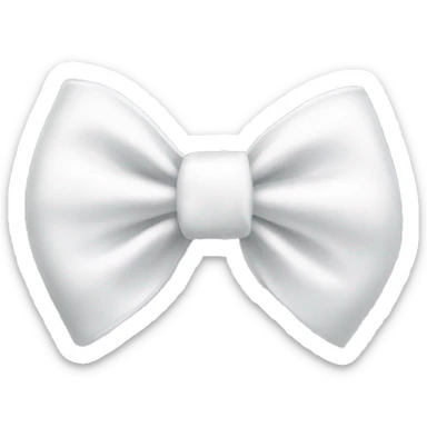 white bow sticker