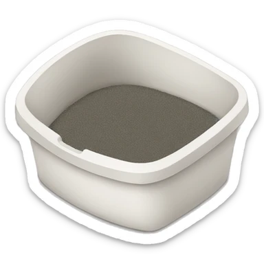 Cat litter box sticker