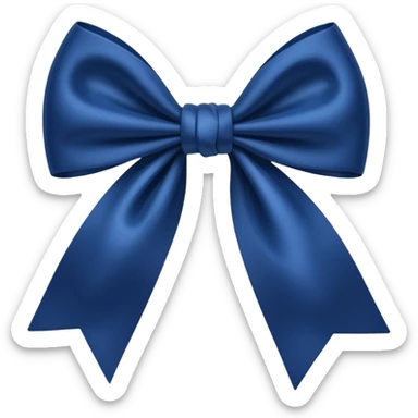 Laço azul escuro  sticker