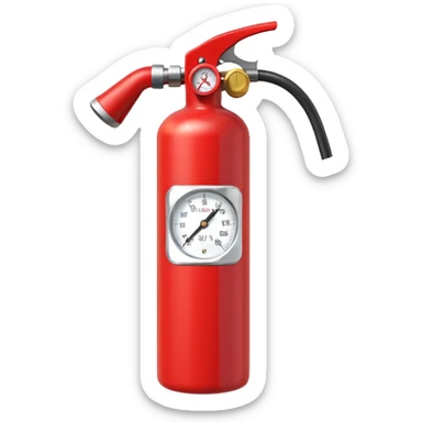 Fire extinguisher sticker