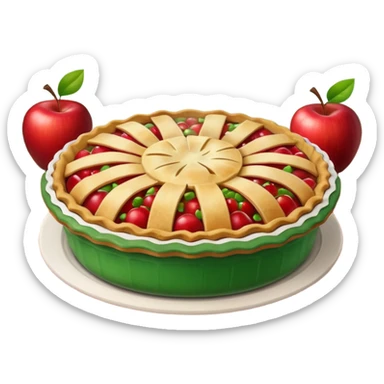 🍎🍏🥧 Fresh apples and homemade pie vibes sticker