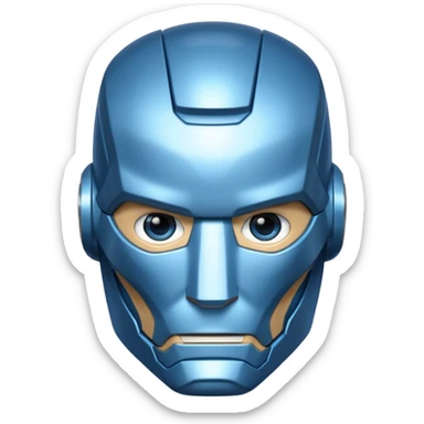 BLUE SUPERHERO IRON MAN  sticker
