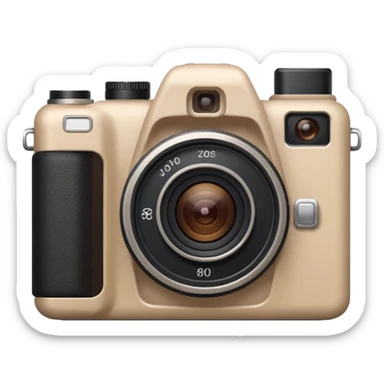 Camera beige sticker