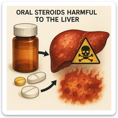 steroidi orali tossici per il fegato sticker