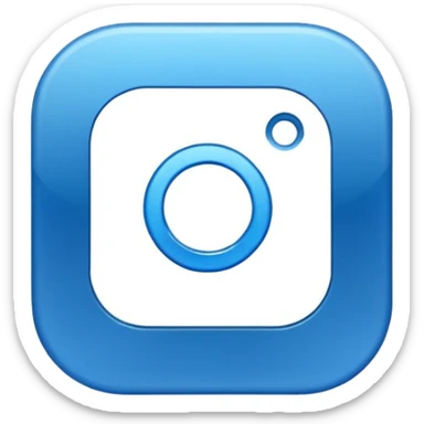 Blauer Haken Instagram sticker
