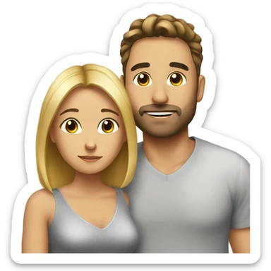 Me with husband sticker