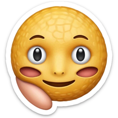 An emoji symbolizing a prostate sticker