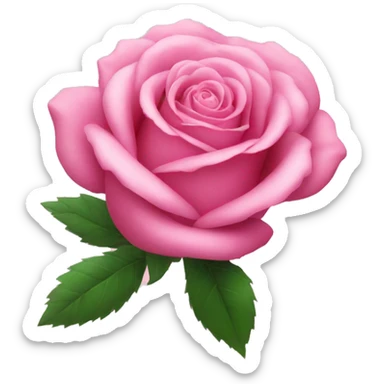 Pink rose  sticker