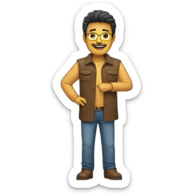 chico diseñador sticker