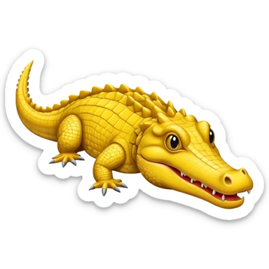 Yellow croc  sticker