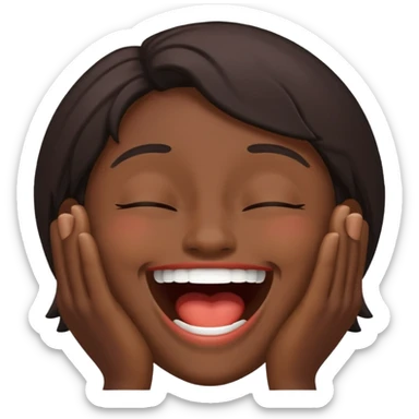 Lufy louthing and saying LOL sticker