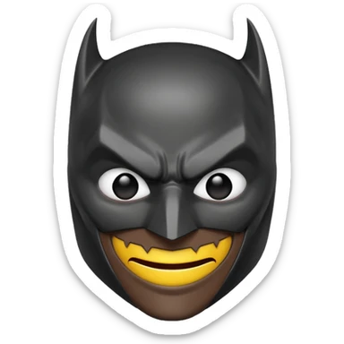 Evil Batman Emoji sticker