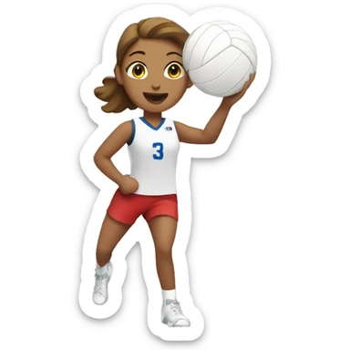 Volleyball Setter sticker